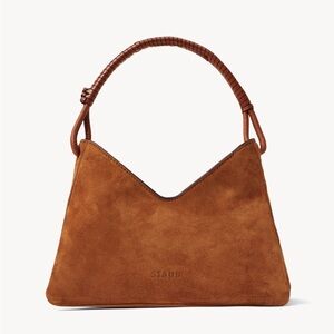 Staud Valerie Tan Suede Hobo Bag